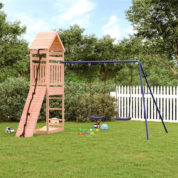 Dětské hřiště Shumee Dětské hřiště na zahradu 315 × 257 × 264 cm, masivní dřevo douglasky ...