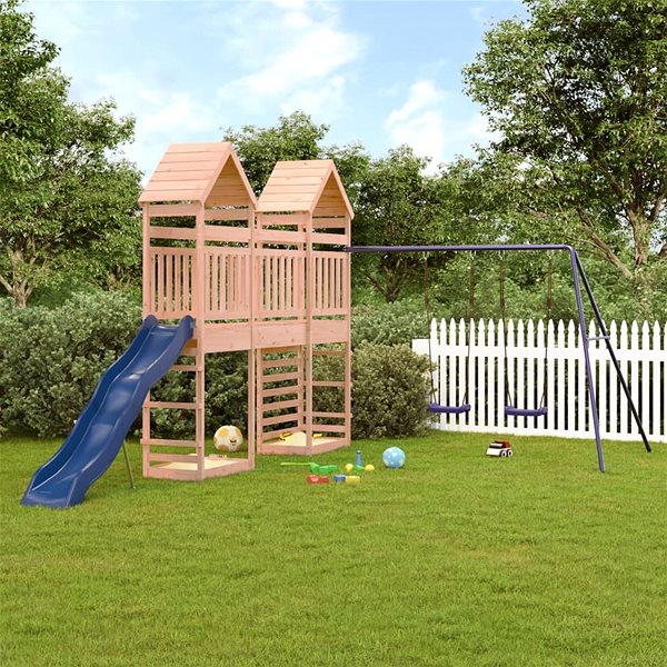 Dětské hřiště Shumee Dětské hřiště na zahradu 315 × 520 × 264 cm, masivní dřevo douglasky ...