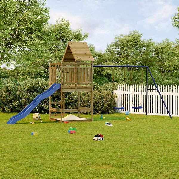 Dětské hřiště Shumee Dětské hřiště na zahradu 536 × 206 × 264 cm, impregnované borové dřevo ...
