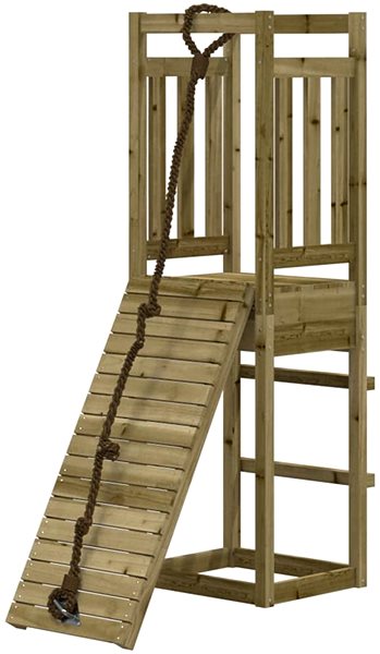 Detské ihrisko Shumee Hracia veža s lezeckou stenou 53 × 114 × 169 cm, vákuovo impregnované borovicové drevo ...