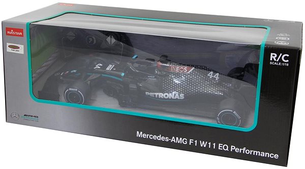 Ferngesteuertes Auto Jamara Mercedes-AMG F1 W11 EQ Performance 1:18, schwarz, 2,4GHz ...