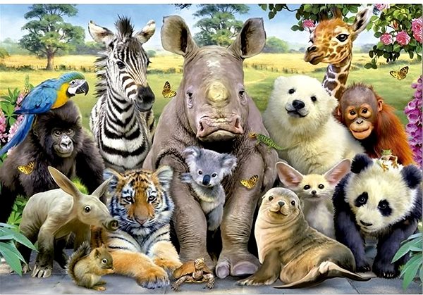 Puzzle Tiere - Klassenfoto ...