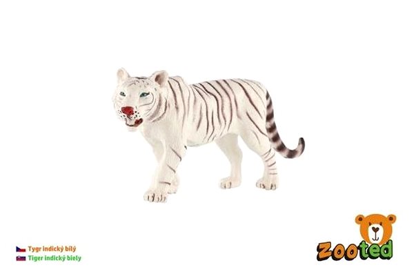 Figúrka Zooted Tiger indický biely plast 14 cm ...