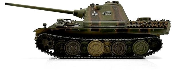 RC tank na ovládanie Torro Panther G – InfraRed – dym, zvuk, 90 % kov, kamufláž ...