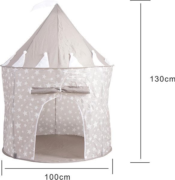 Tent for Children Aga4Kids Children's play tent Castle, grey ...