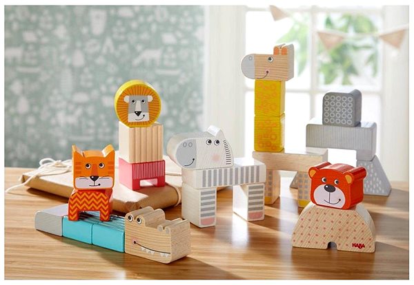 Building blocks for children Haba Building blocks animals .