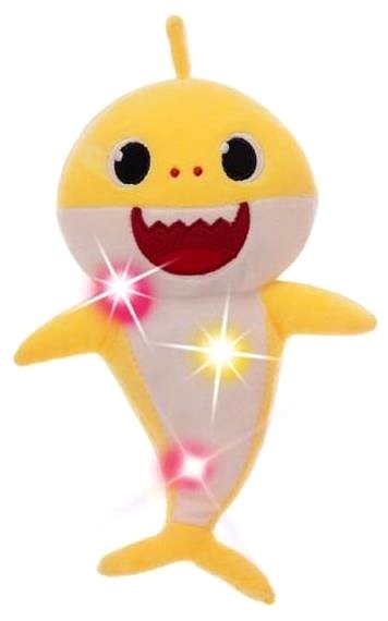 Plyšová hračka Alum Baby Shark – plyšový, na batérie, so zvukom, žltý ...