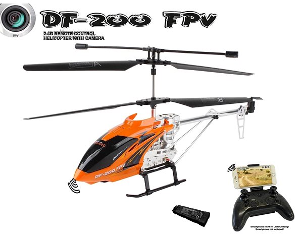 RC vrtuľník na ovládanie DF models RC vrtulník DF-200XL PRO s FPV kamerou ...