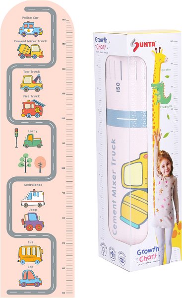 Detský meter na stenu Wiky Detský meter na stenu penový autá 120 cm ...