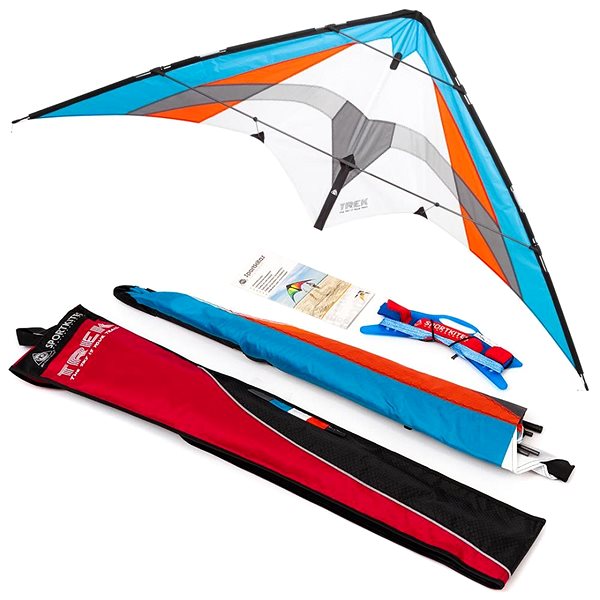 Šarkan Invento športový riaditeľný drak Trek-Kite 86 × 197 cm, súprava vrátane ovládacích šnúr ...