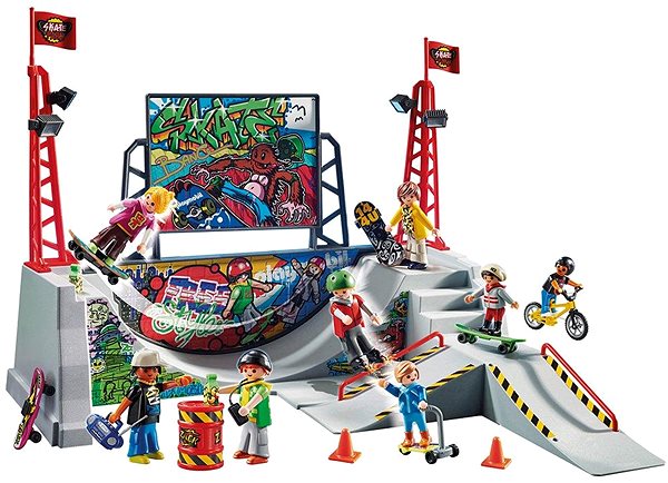 Building Set PLAYMOBIL 70168 Skatepark ...