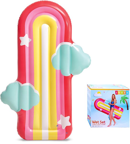 Gumimatrac Intex 58729EU Szivárványos matrac felhőkkel ...
