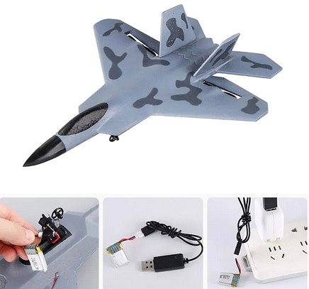 RC Letadlo S-Idee RC Stíhačka F-22 Raptor Gyro ...