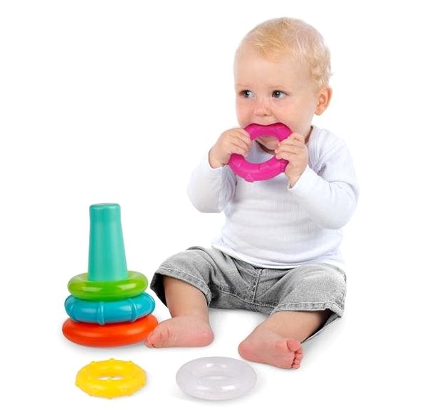 Navlékací kroužky Playgro Pastelové kroužky ...