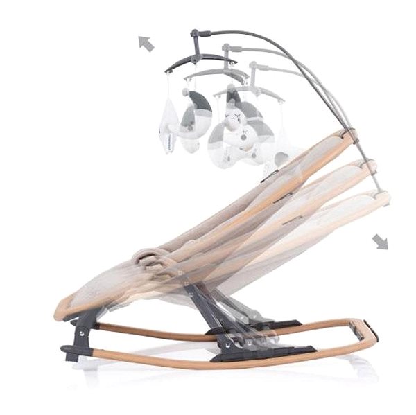 Baby Rocker Chip Velvet-Sand-Wood, beige ...