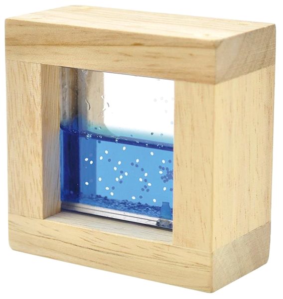 Eduplay Wooden Cubes Sensory cubes with coloured glitter.