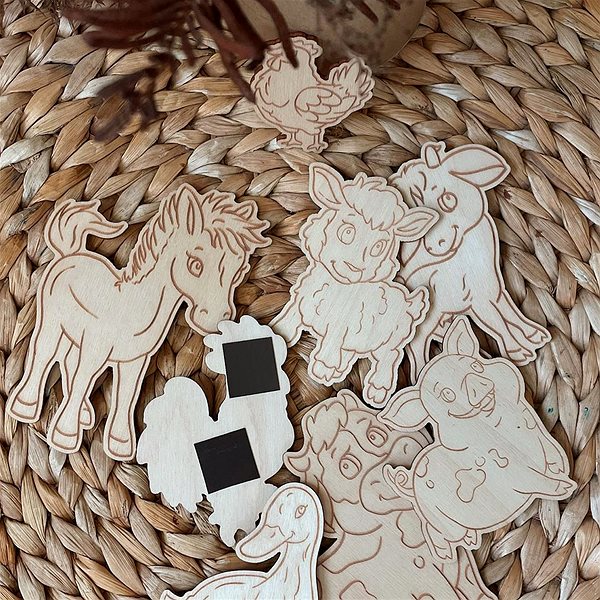 Figures Vemkel Magnetic colouring pages 8 pcs - Animals ...