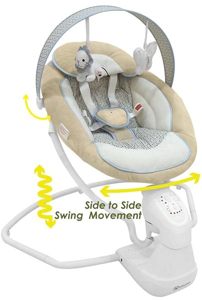 Baby Rocker BabyGO Cuddly Beige Swing ...
