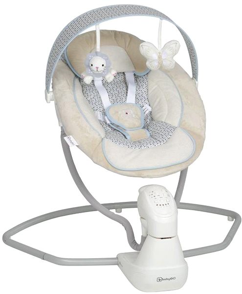 Baby Rocker BabyGO Cuddly Beige Swing ...
