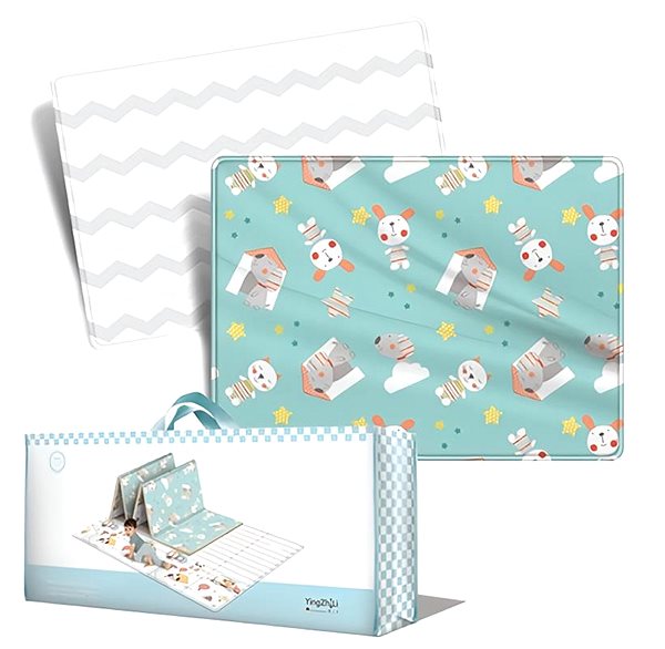 iMex Folding Reversible Mat Elia turquoise play mat.