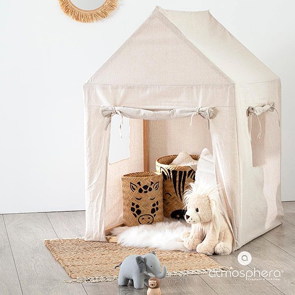 Tent for Children Atmosphera for kids Tent for kids, 78 × 78 × 116 cm, beige ...