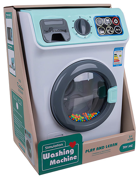 ISO 26285 Automatic washing machine with touch panel and sounds toy appliance.