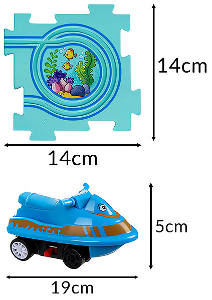 Puzzle KRUZZEL 24851 Interaktív puzzle - Tenger alatti világ közúti jelzőtáblákkal ...