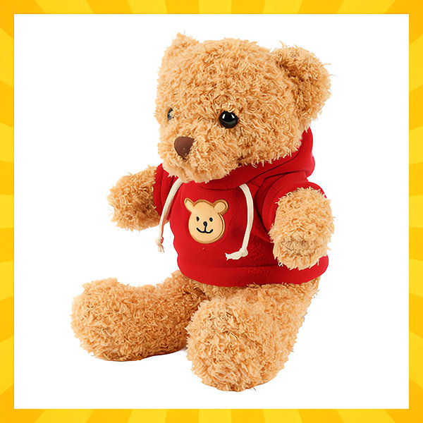 Kruzzel 26760 Soft teddy bear 30 cm, brown .