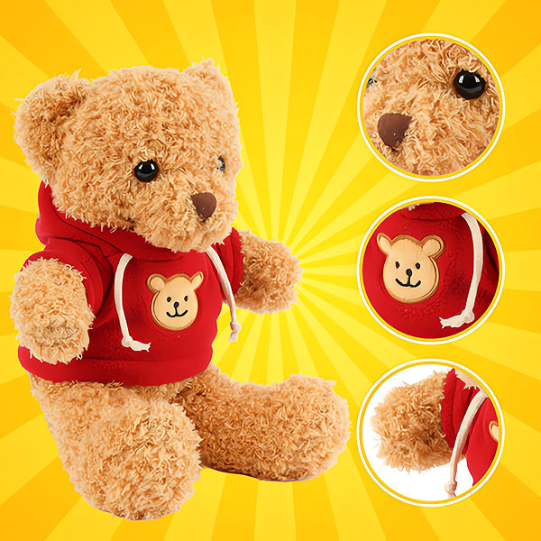 Kruzzel 26760 Soft teddy bear 30 cm, brown .