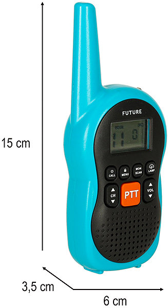 Walkie talkie gyerekeknek KIK KX3634 Gyerek walkie talkie, hatótáv 3 km, 2 db, kék ...