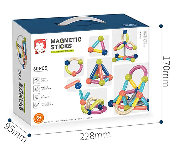 Building Set Bavytoy Magnetic building set 60 pieces ...
