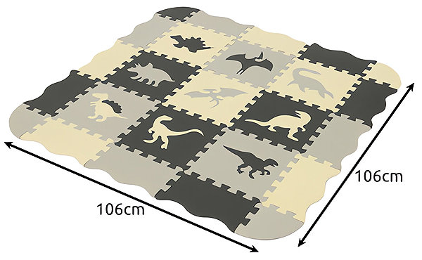 Habszivacs szőnyeg KRUZZEL 25785 Kontrasztos habszivacs puzzle szőnyeg, 30,5×30,5 cm, 35 db ...