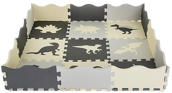 Habszivacs szőnyeg KRUZZEL 25785 Kontrasztos habszivacs puzzle szőnyeg, 30,5×30,5 cm, 35 db ...