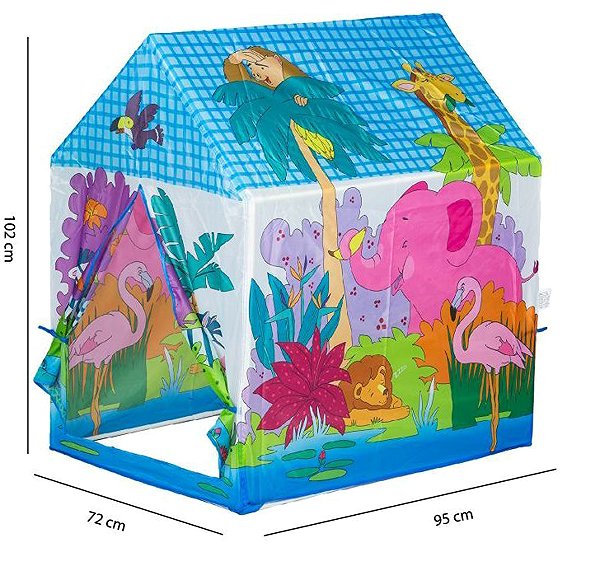 Tent for Children iPlay 8182 Game tent 72 × 102 × 95 cm, jungle ...