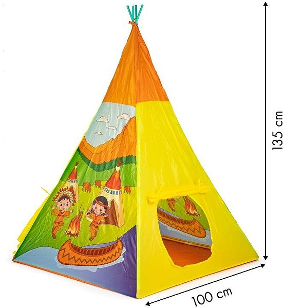 Tent for Children iPlay 8707 Indian Teepee Tent 100 × 100 × 135 cm ...