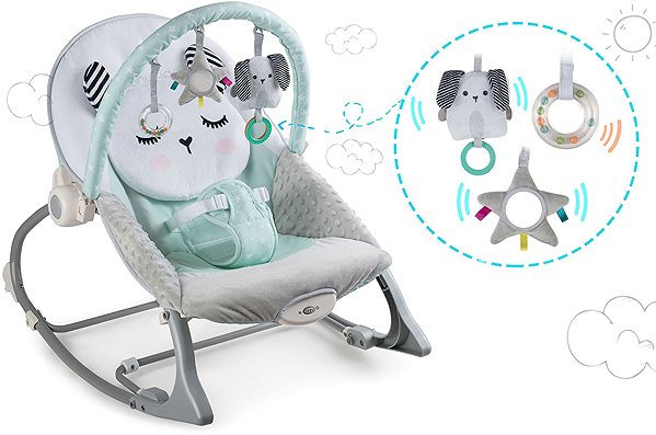 Nukido 705401 baby rocking chair with vibrations, mint.
