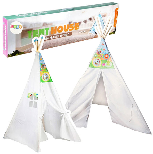 Tent for Children LEAN Toys 9505 Teepee, white ...