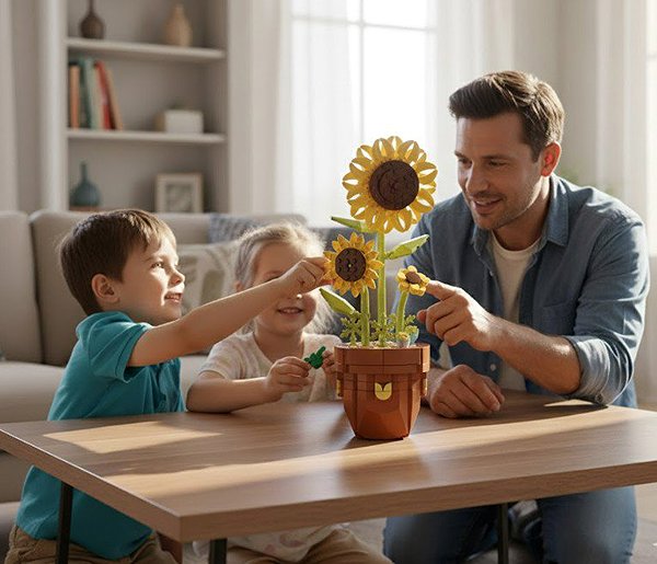 Flor de Cristal Sunflower Building Set.