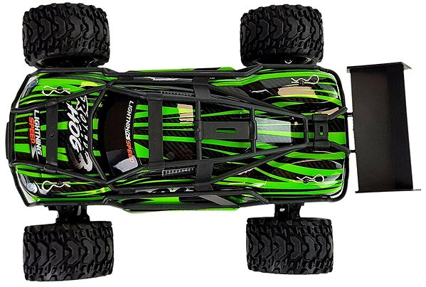 RC Car LEAN Toys 9036 R/C Remote Control Car 1:18 MaxRacing 35km/h, Green.