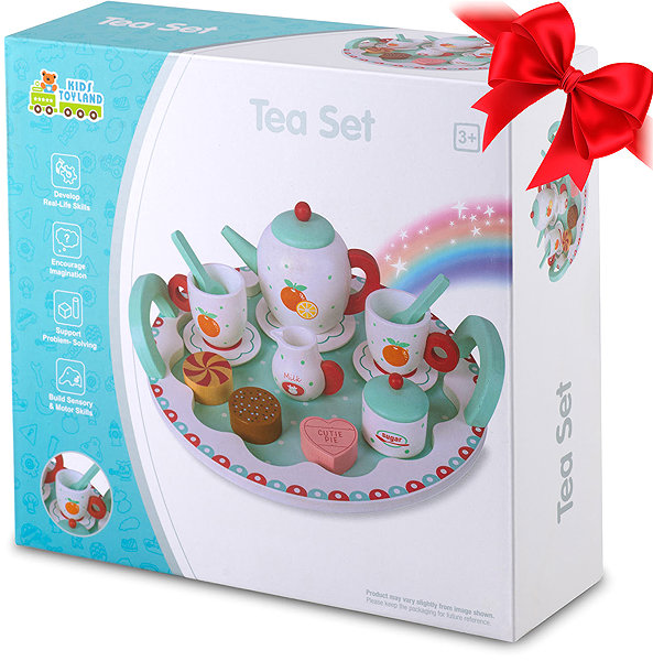 Ricokids RK-869 Wooden Tea Set play kitchen.