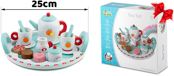 Ricokids RK-869 Wooden Tea Set play kitchen.
