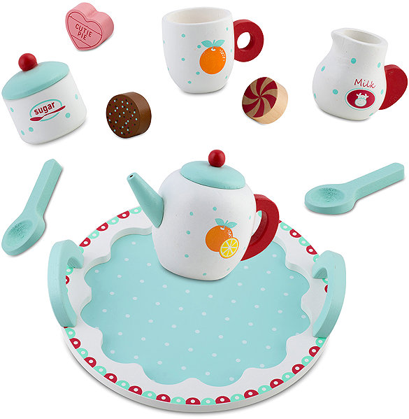 Ricokids RK-869 Wooden Tea Set play kitchen.