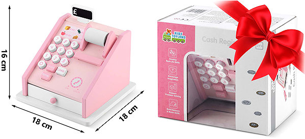 Ricokids RK-868 wooden till, pink.