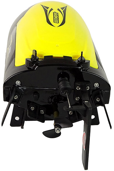 RC Boat LEAN Toys 15356 R/C 2.4 GHz Motorboat, Yellow.
