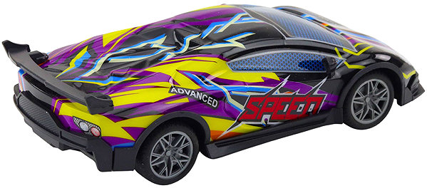 RC Car LEAN Toys 23052 RC car 1:22 with illuminated body, purple.