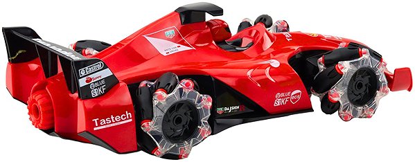 LEAN Toys 22678 RC Racing Car with Smoke Effect 2.4G, Red.