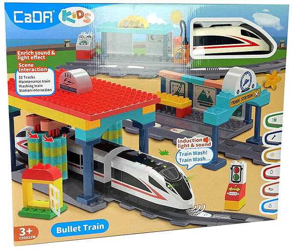 Building Set CaDA 9197 Construction set Train and railway station, 108 pieces ...