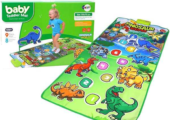LEAN Toys 17680 Interactive Dancing and Educational Mat Dinosaurs with Sounds play mat.