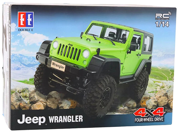 RC car Double E 27417 RC Jeep Wrangler Rock Crawler 1:14, orange .