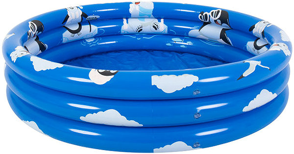 SunClub 51231 inflatable children's penguin pool, blue.